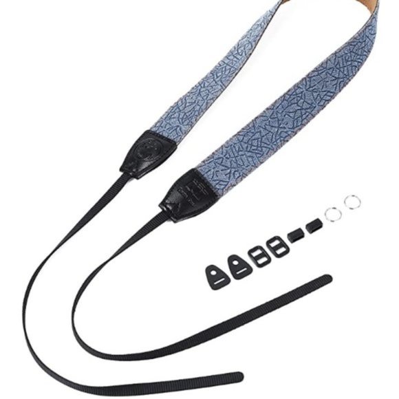 Camera Strap Retro Vintage Neck Shoulder Belt Strap, Blue, New in Box - Picture 4 of 6